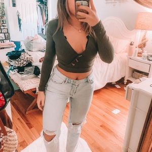 V Neck Top🤍